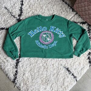 Hello Kitty By Sanrio Long Sleeve Crop Sweatshirt  Size M